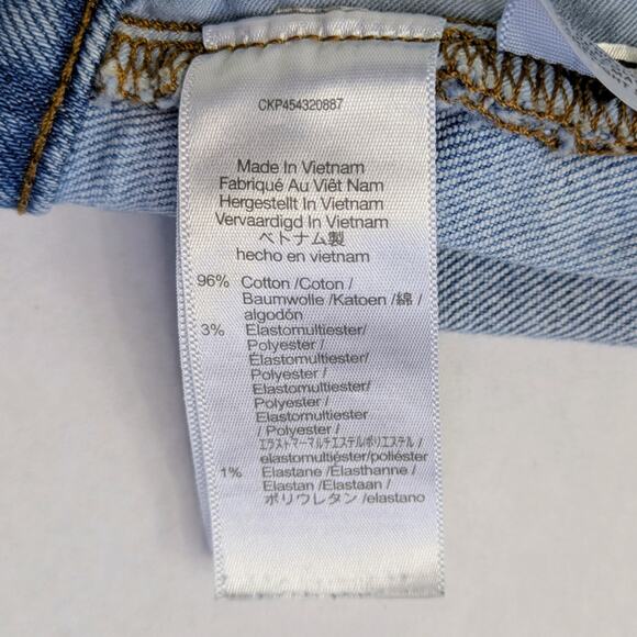 Madewell Curvy Perfect Vintage Crop Ripped High-Rise Straight Jeans 26P Petite - Picture 10 of 13